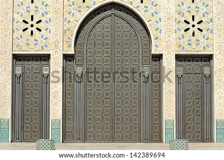 Islamic Architecture - Mosque Hassan ii Casablanca - Morocco