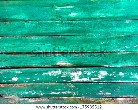 old grunge painted wood panels used as background