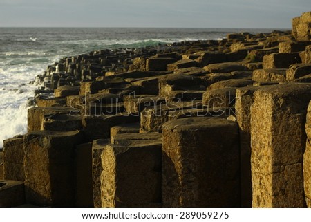 Giant\'s causeway - tourist site in Northern Irland