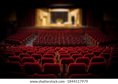 Similar – Image, Stock Photo Empty seats Theatre