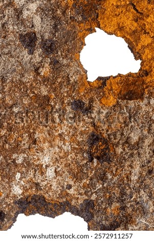 Similar – Image, Stock Photo Piece of rusty metal texture with corroded paint