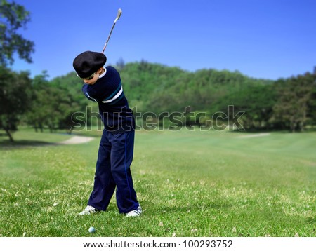 Golf swing junior