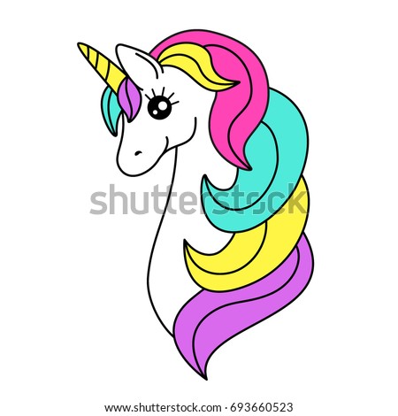 Unicorn Head Drawing | Free download on ClipArtMag