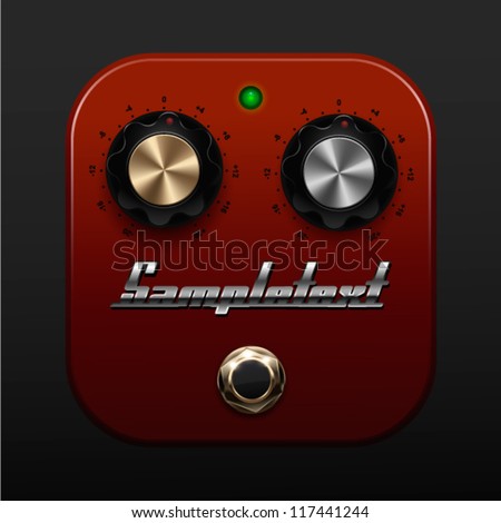 UI Kit Elements, Effect Pedal Icon