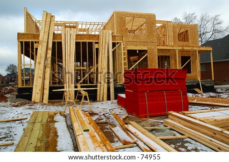 House Under Construction: Three Level