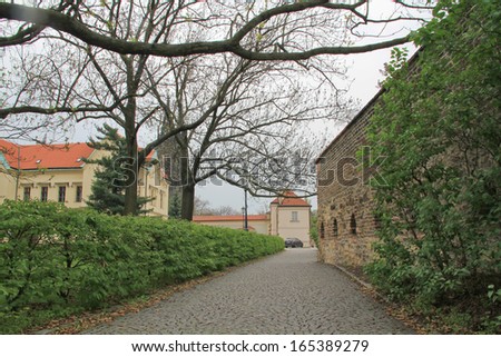 Houses and streets of Prague, Silence hides itself away from the Central squares of the Czech capital.