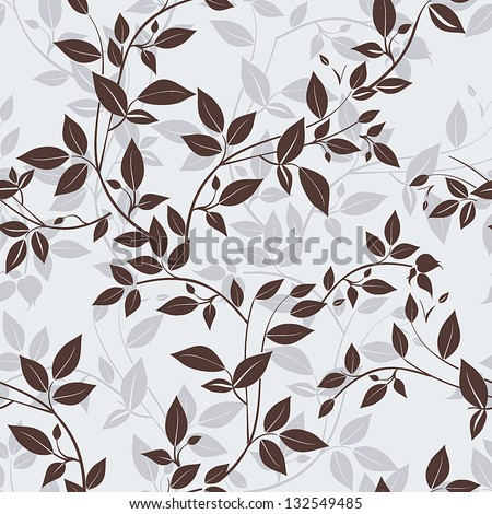 Stylish Vector seamless floral spring pattern, Beautiful illustration texture