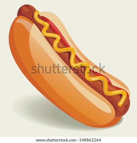 Vector Hot-Dog illustration