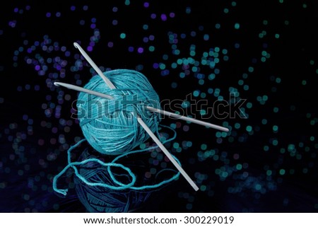 Crochet cotton thread and hooks