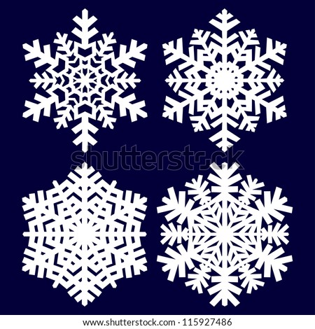 Decorative Abstract Snowflake. Stock Vector Illustration 115927486 ...