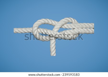 The Sheet Bend Knot or Becket Bend or Hitch is used to join two ropes together