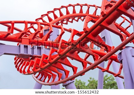 Roller coaster rail