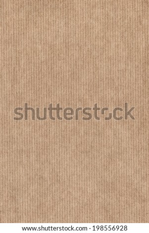 Photograph of recycle light brown kraft striped paper coarse grain, grunge texture sample