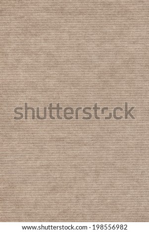 Photograph of recycle light brown kraft striped paper coarse grain, grunge texture sample