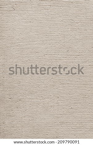 Photograph of primed artist\'s Linen duck coarse grain canvas, roughly treated, crumpled Off White grunge texture sample