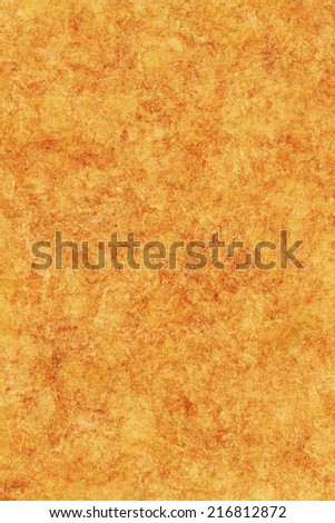 Photograph of an old animal skin parchment, creased, coarse grained, mottled, Yellow Ocher grunge texture sample