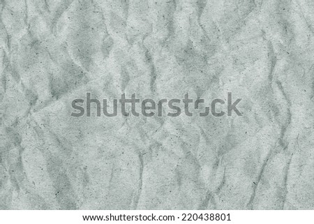 Photograph of Pale Emerald Green Recycle Paper, coarse grain, crumpled grunge texture sample.