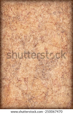 Photograph of coarse grain, Acrylic Primed, Artist Cotton Duck Canvas, bleached, mottled vignette grunge texture.