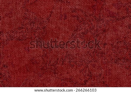 Photograph of Artist Wine Red Primed Cotton Duck Canvas coarse, bleached, mottled, grunge texture.