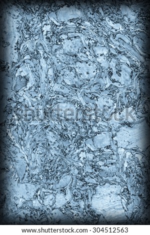 Cork Blue Tile, with featured abstract decorative line and mesh pattern, coarse, vignette grunge texture.
