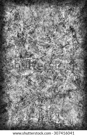 Cork Tile, Bleached and Dark Gray Stained, Coarse, Vignette Grunge Texture.