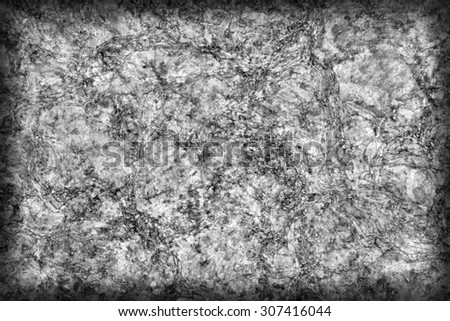Cork Tile, Bleached and Dark Gray Stained, Coarse, Vignette Grunge Texture.