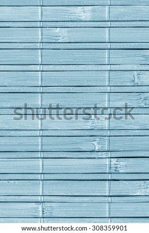 Bamboo Mat, Bleached and Stained Pale Powder Blue, Grunge Texture Sample.