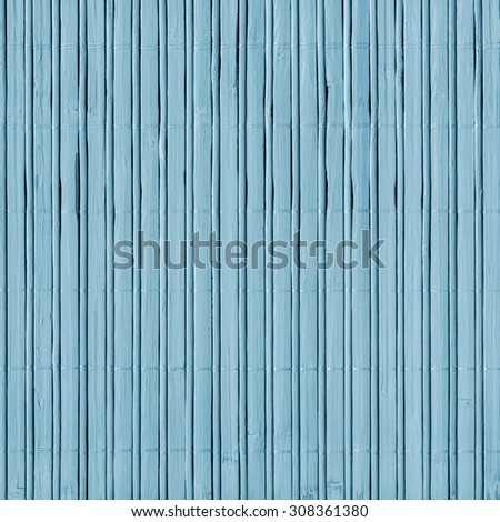 Bamboo Mat, Bleached and Stained Powder Blue, Grunge Texture Sample.