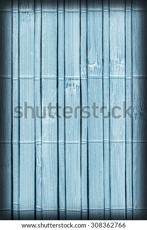 Bamboo Mat, Bleached and Stained Powder Blue, Vignette, Grunge Texture Sample.