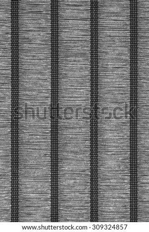 Paper Plaited Place Mat, Bleached and Stained Dark Gray, Woven, Creased, Grunge Texture Sample.