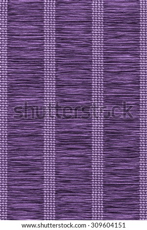 Paper Plaited Place Mat, Bleached and Stained Purple, Woven, Creased, Grunge Texture Sample.