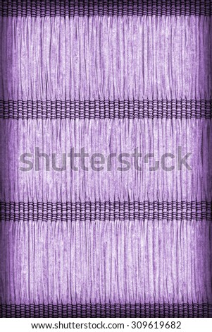 Paper Plaited Place Mat, Bleached and Stained Purple, Woven, Creased, Vignette Grunge Texture Sample.