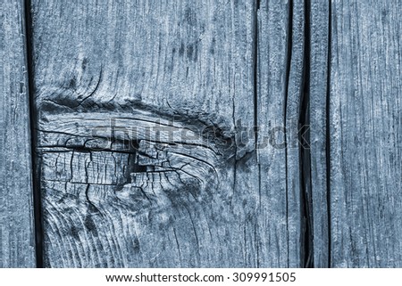 Old Weathered, Rotten, Cracked, Planking, Bleached and Stained Blue, Grunge Texture Detail.