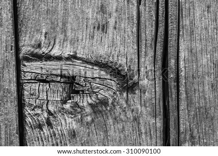 Old Weathered, Rotten, Cracked Planking, Bleached and Stained Gray, Grunge Texture Detail.
