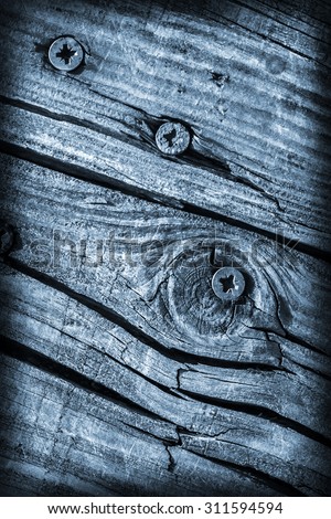 Old Knotted Wood, Weathered, Rotten, Cracked, Stained Blue, Vignette, Grunge Texture.