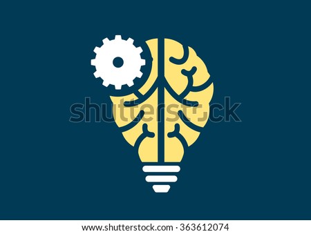 Machine learning and artificial intelligence concept vector illustration