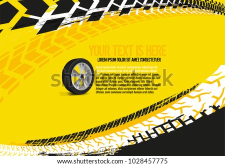 Similar – Image, Stock Photo Pattern from tractor tracks on a green field