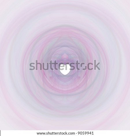 White Heart with Pretty Pastel Background (abstract)