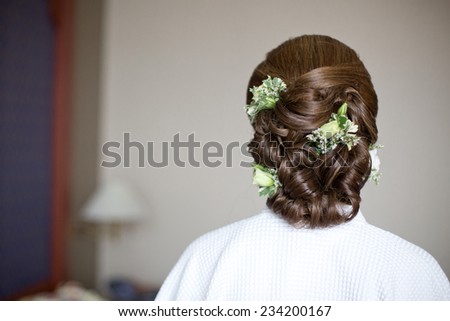 Bride's hair style