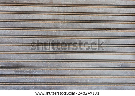 metal roller shutter gate texture
