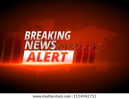breaking news alert background in red theme