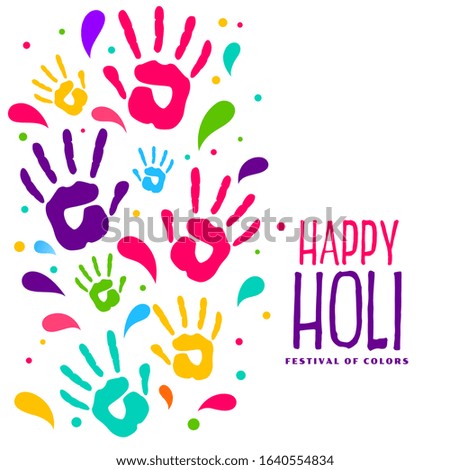 Similar – Image, Stock Photo colorful hands happy holi
