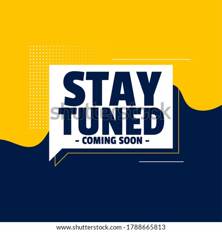stay tuned coming soon banner design background