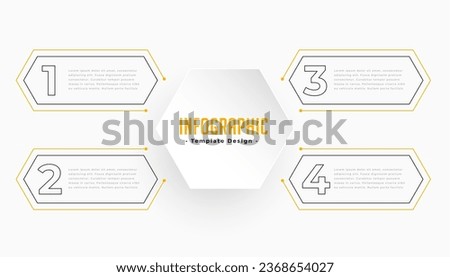 4 steps infographic sequence timeline template in geometric style vector