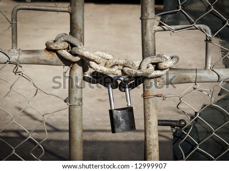 fence locked up