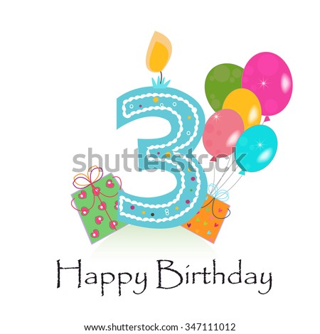 Three birthday cards clip art Free Vector / 4Vector