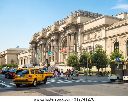 NEW YORK,USA- AUGUST 18,2015 : The Metropolitan Museum of Art, one of the largest art museums in the world