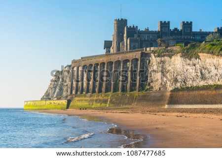 Similar – Image, Stock Photo Mossy cliffs near ocean in daylight