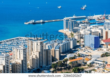 Foto Bild Stadt und Bucht von Gibraltar