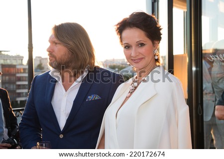 MOSCOW - JUNE, 25: Actress O.Kabo. White party Hollywood Reporter Magazine at River restaurant, June 25, 2014 in Moscow, Russia